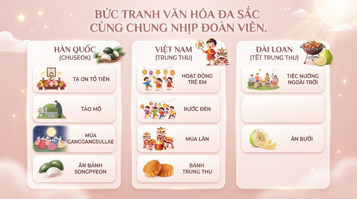 Khám phá Trung thu Hàn Quốc - Tết Chuseok và những nét đẹp văn hóa độc đáo