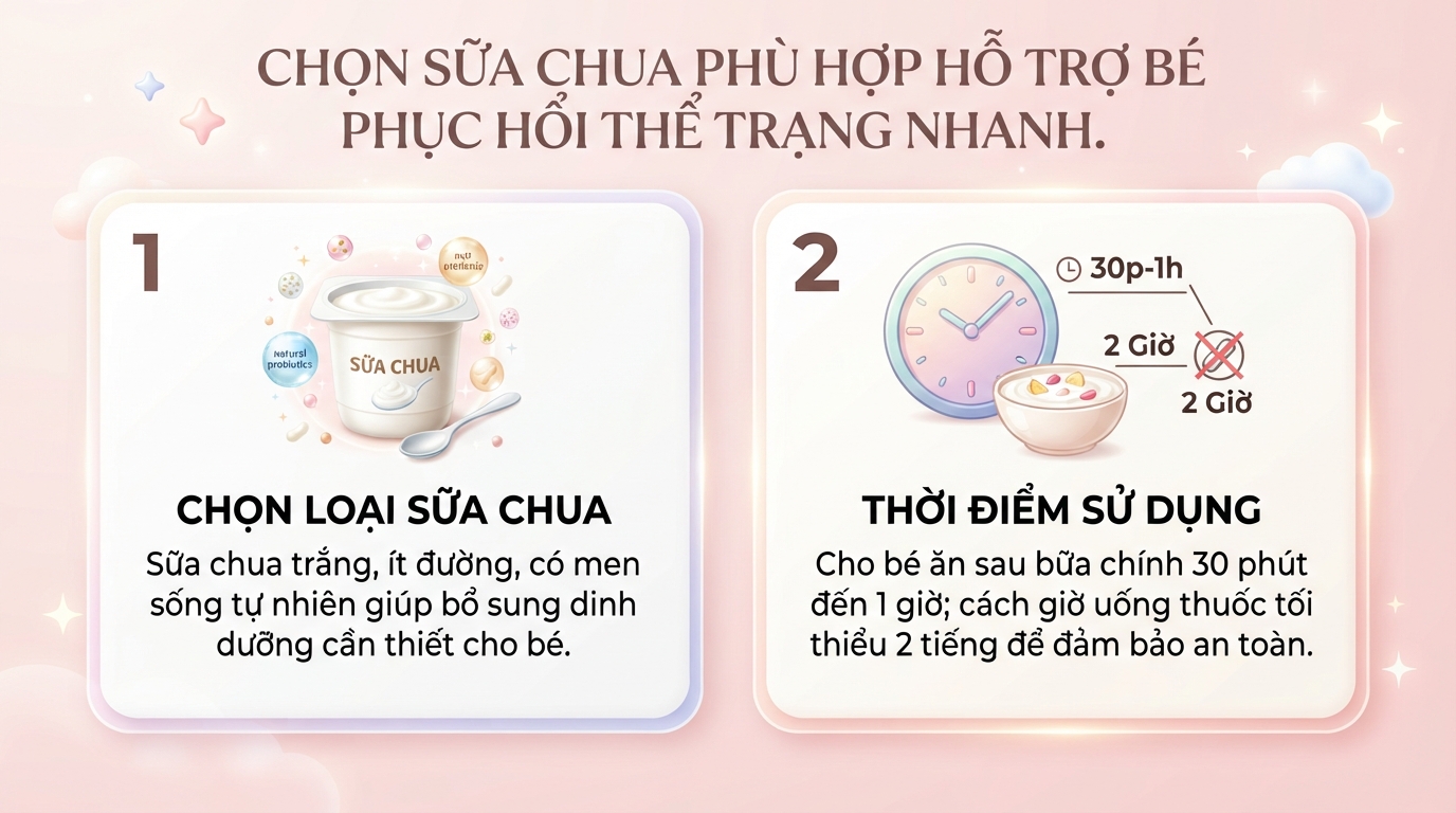 Uống thuốc xong bao lâu được ăn sữa chua để không mất tác dụng?