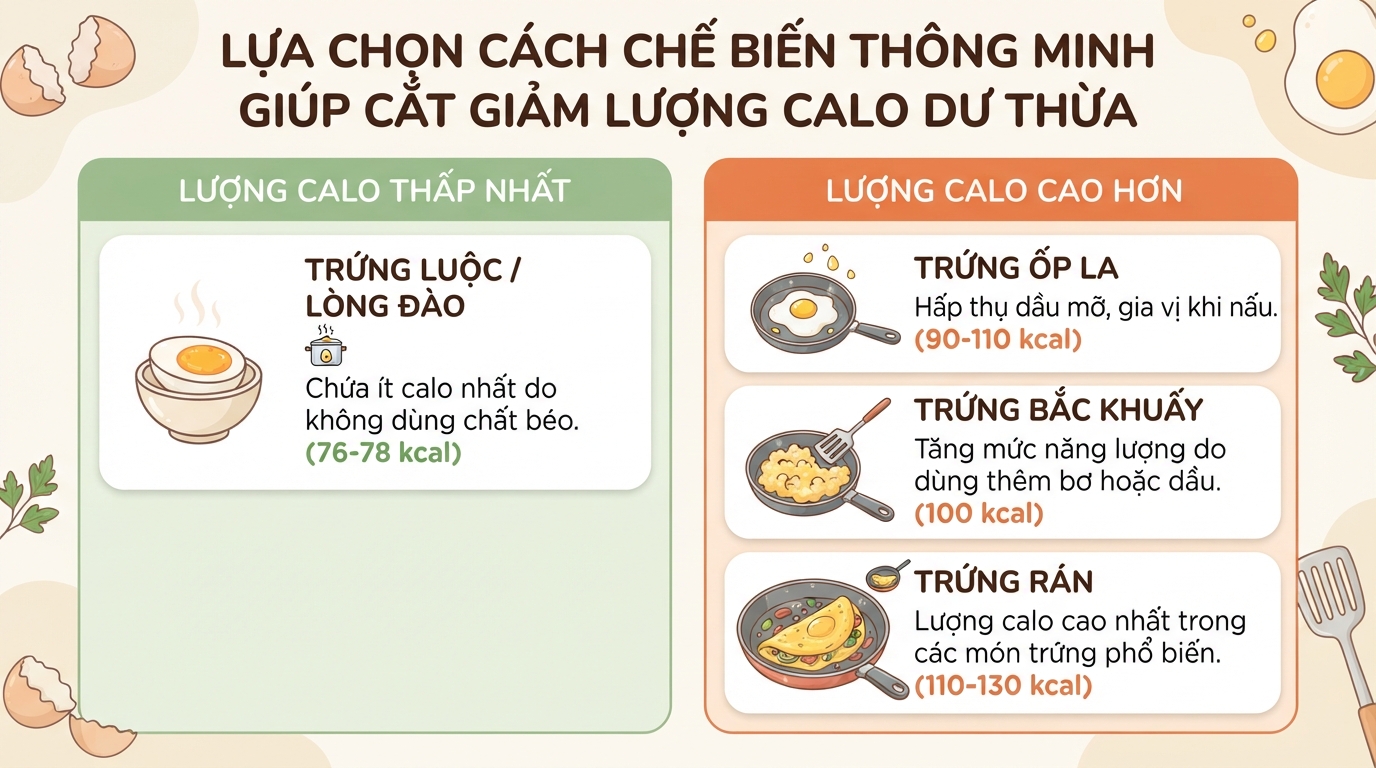1 quả trứng gà luộc bao nhiêu calo? Cách ăn hỗ trợ giảm cân hiệu quả