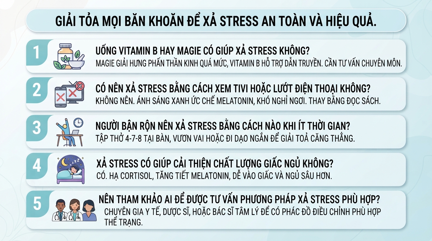 5 cách xả stress tại nhà giúp thư giãn tinh thần hiệu quả