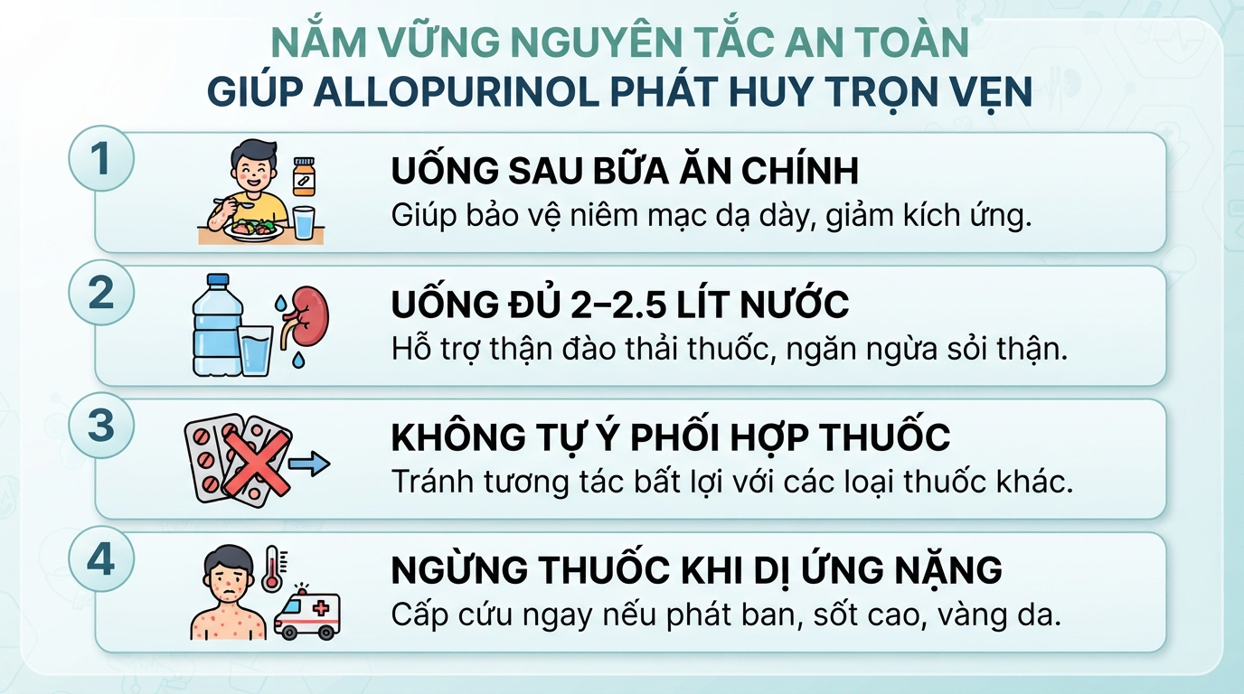Allopurinol là thuốc gì? Công dụng, liều dùng và những lưu ý quan trọng