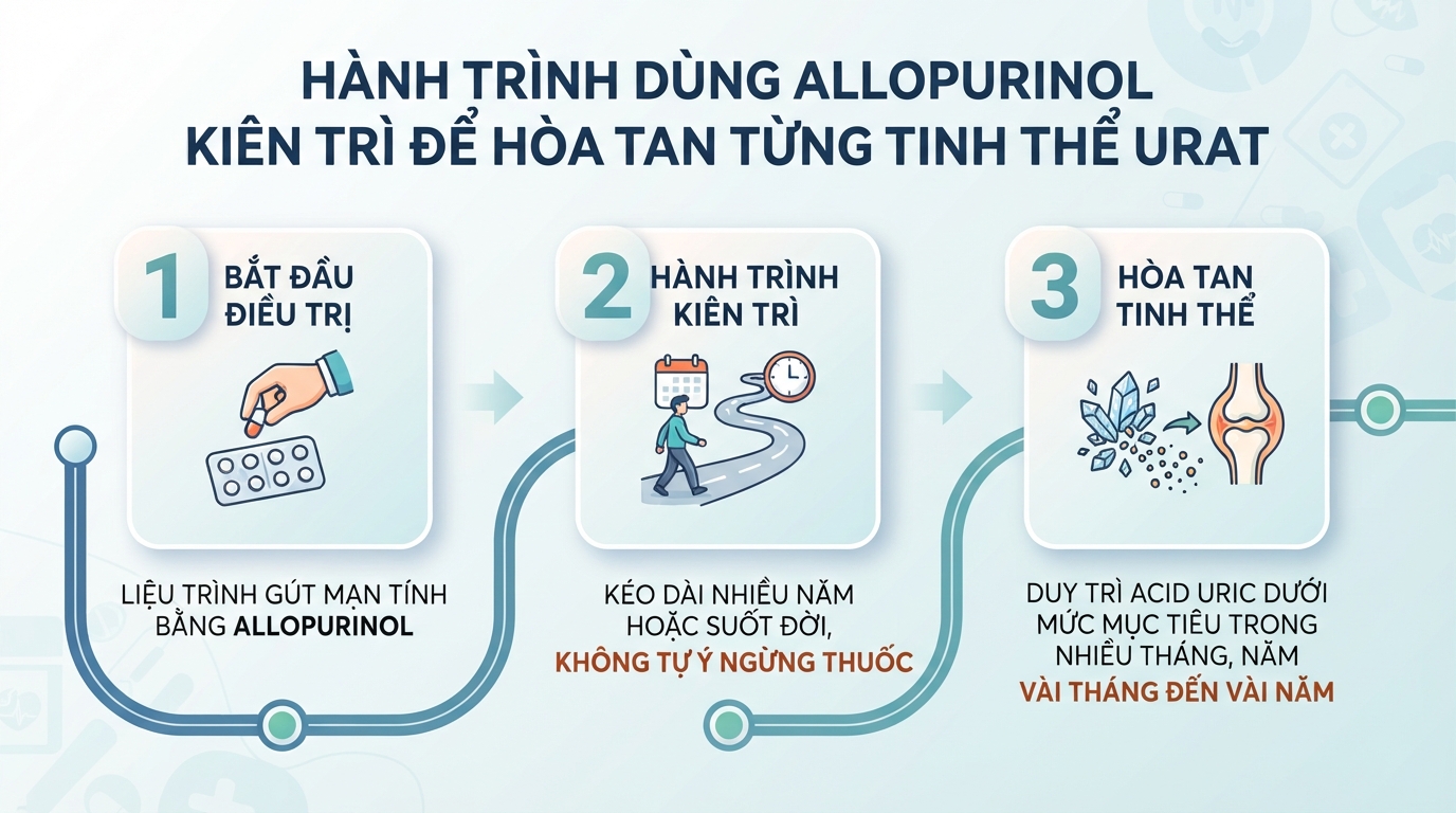 Allopurinol là thuốc gì? Công dụng, liều dùng và những lưu ý quan trọng
