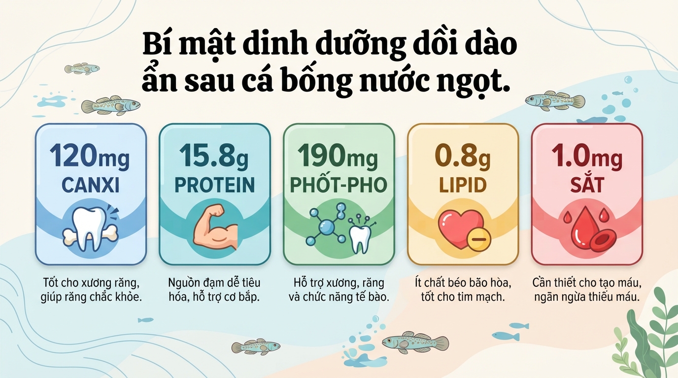 Cá bống có tác dụng gì? Giá trị dinh dưỡng và lưu ý khi ăn