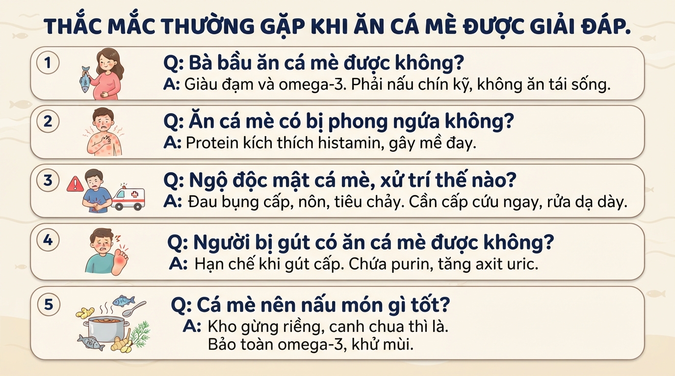 Ăn cá mè có tốt không? Giá trị dinh dưỡng và lưu ý khi ăn
