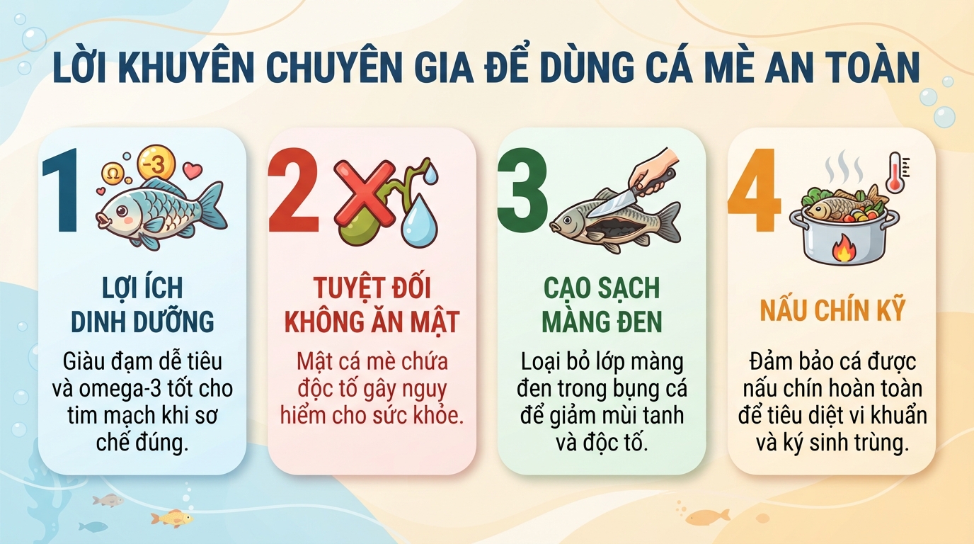 Ăn cá mè có tốt không? Giá trị dinh dưỡng và lưu ý khi ăn