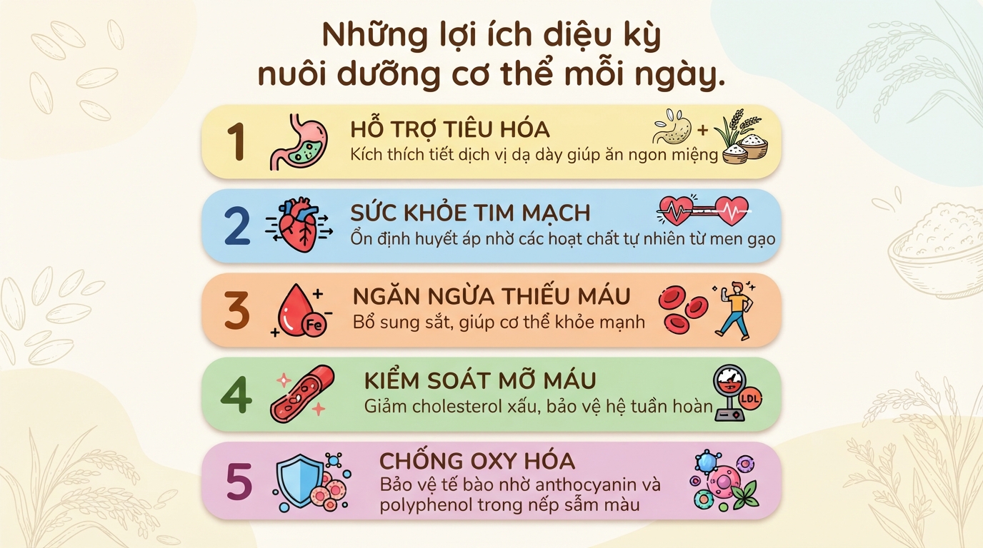 Rượu nếp có tốt không? Công dụng, tác hại và lưu ý khi dùng