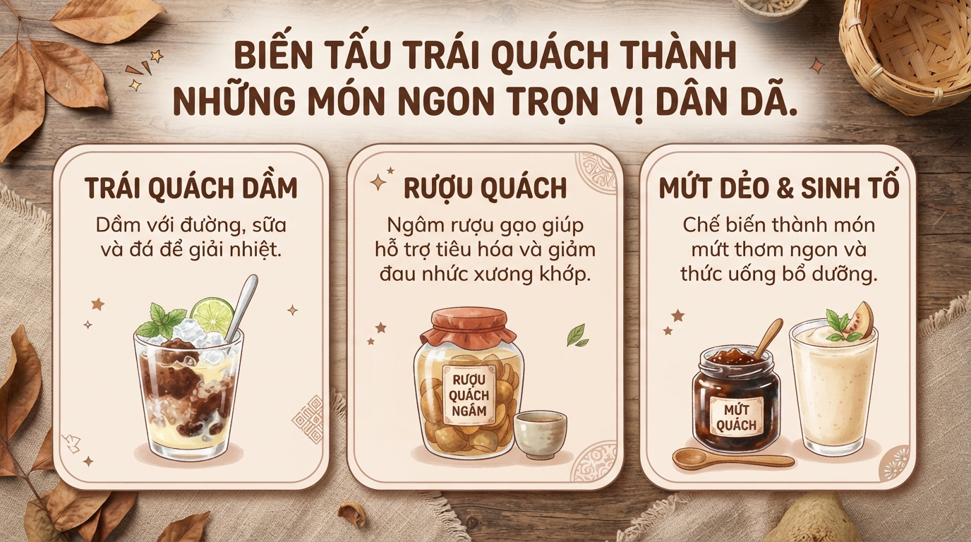 Trái quách có tác dụng gì? Lợi ích và cách ăn đúng cách