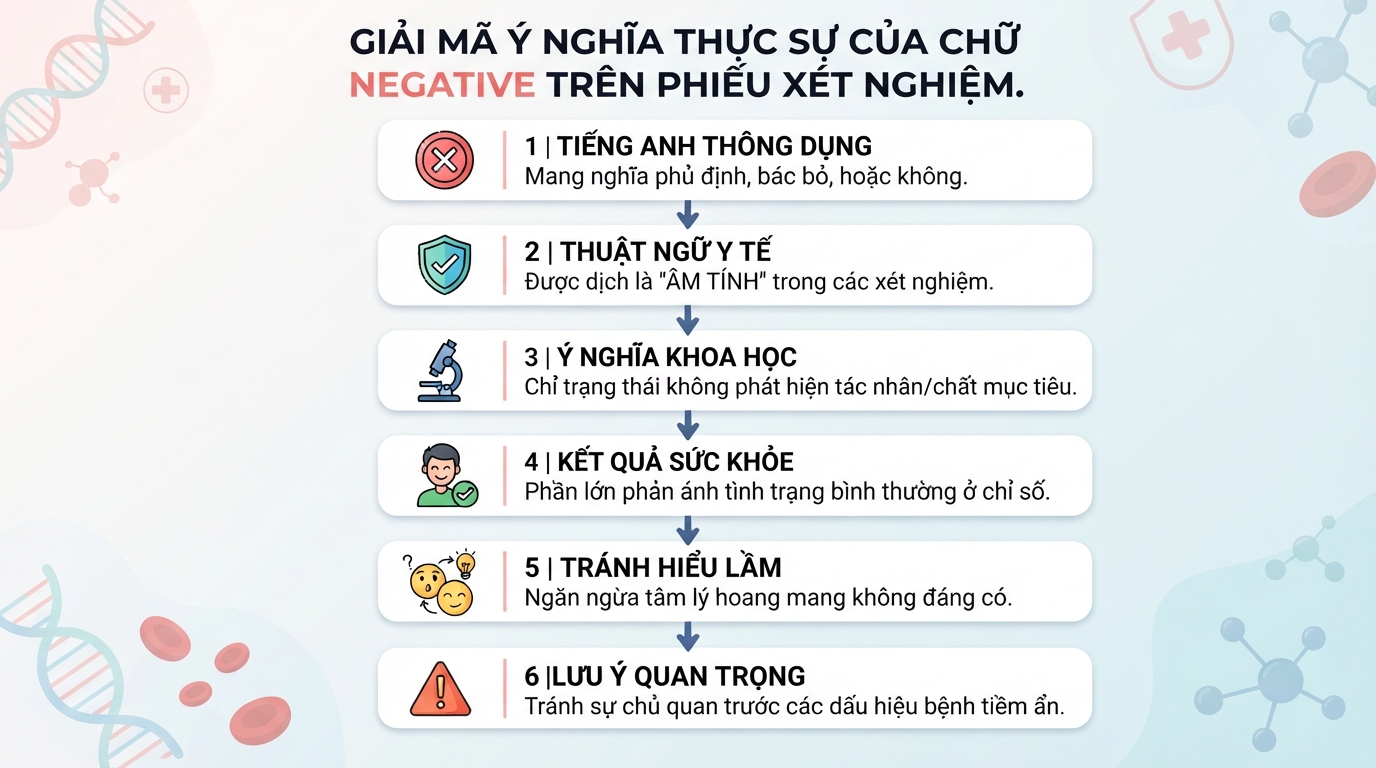 Negative là gì? Ý nghĩa kết quả âm tính trong xét nghiệm y tế