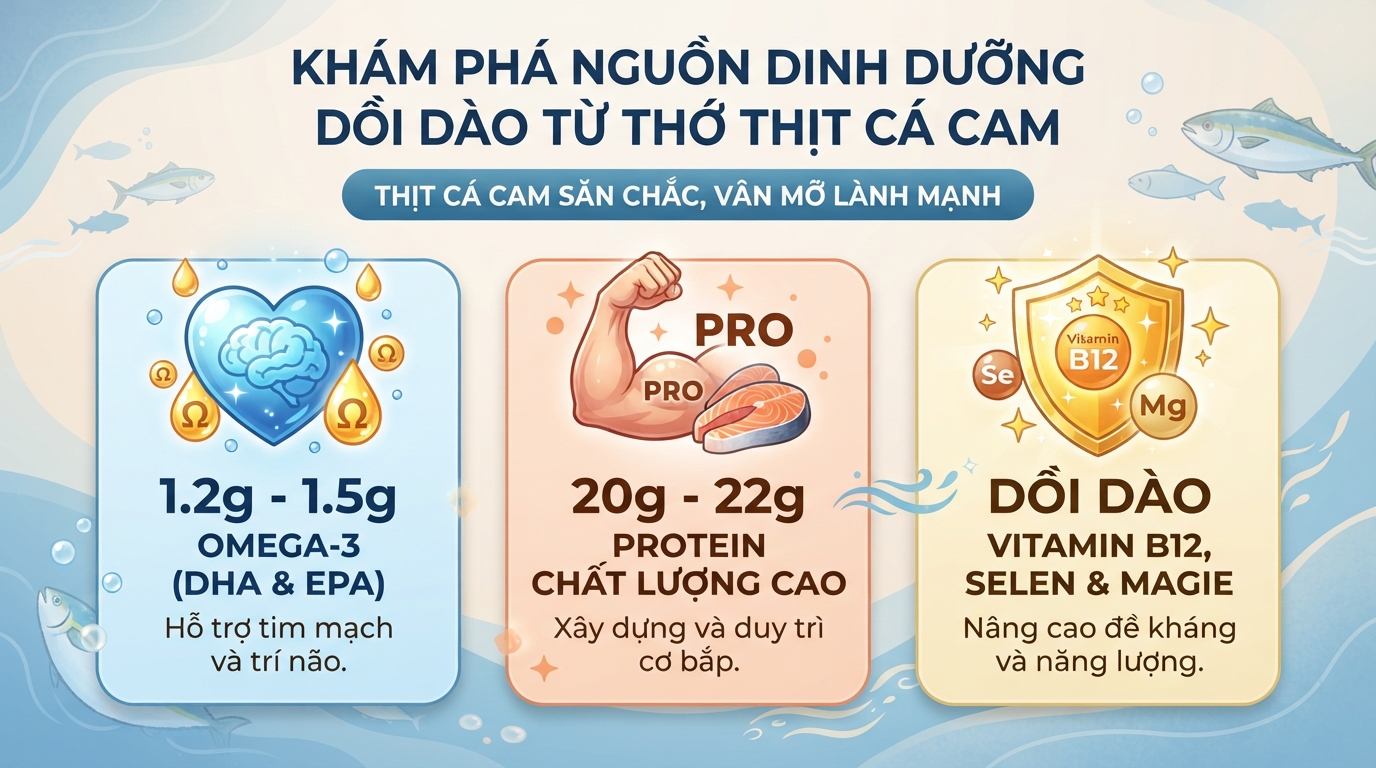 Cá cam: Giá trị dinh dưỡng và cách chế biến món ngon dễ làm
