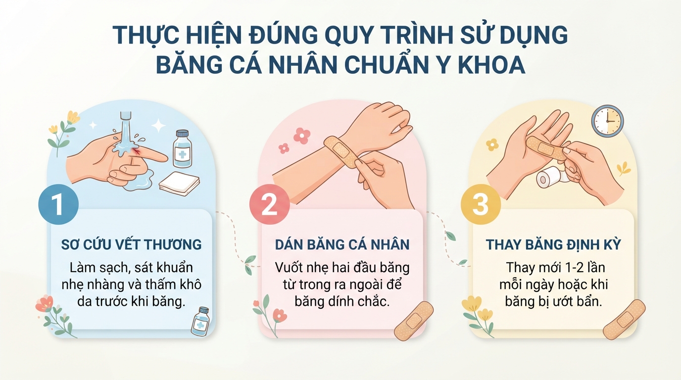 Băng cá nhân loại nào tốt? Cách bảo vệ vết thương hiệu quả