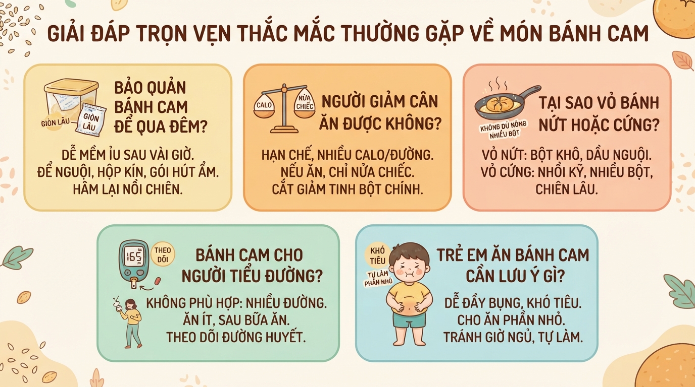 Bánh cam bao nhiêu calo? Cách làm và ăn sao cho hợp lý