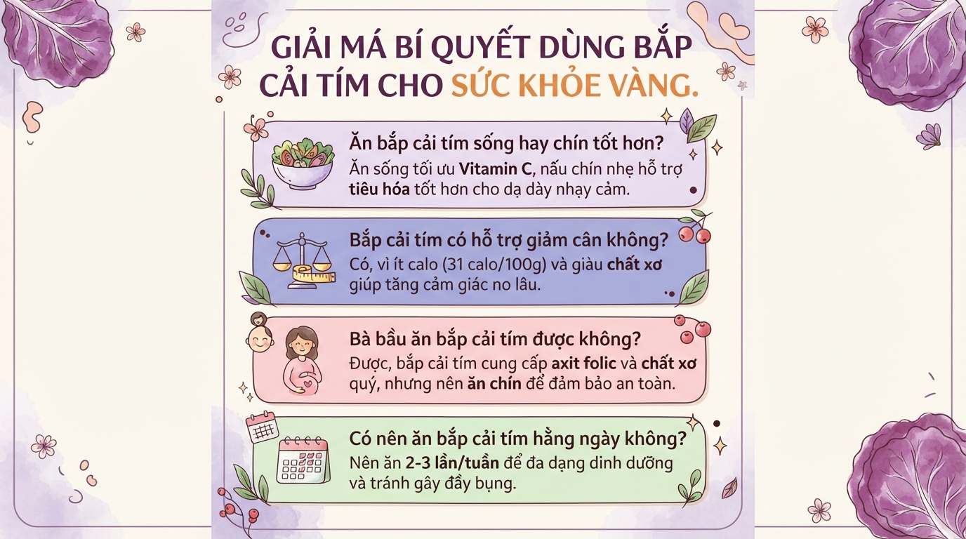 Bắp cải tím: 7 lợi ích sức khỏe và cách chế biến giữ trọn dinh dưỡng