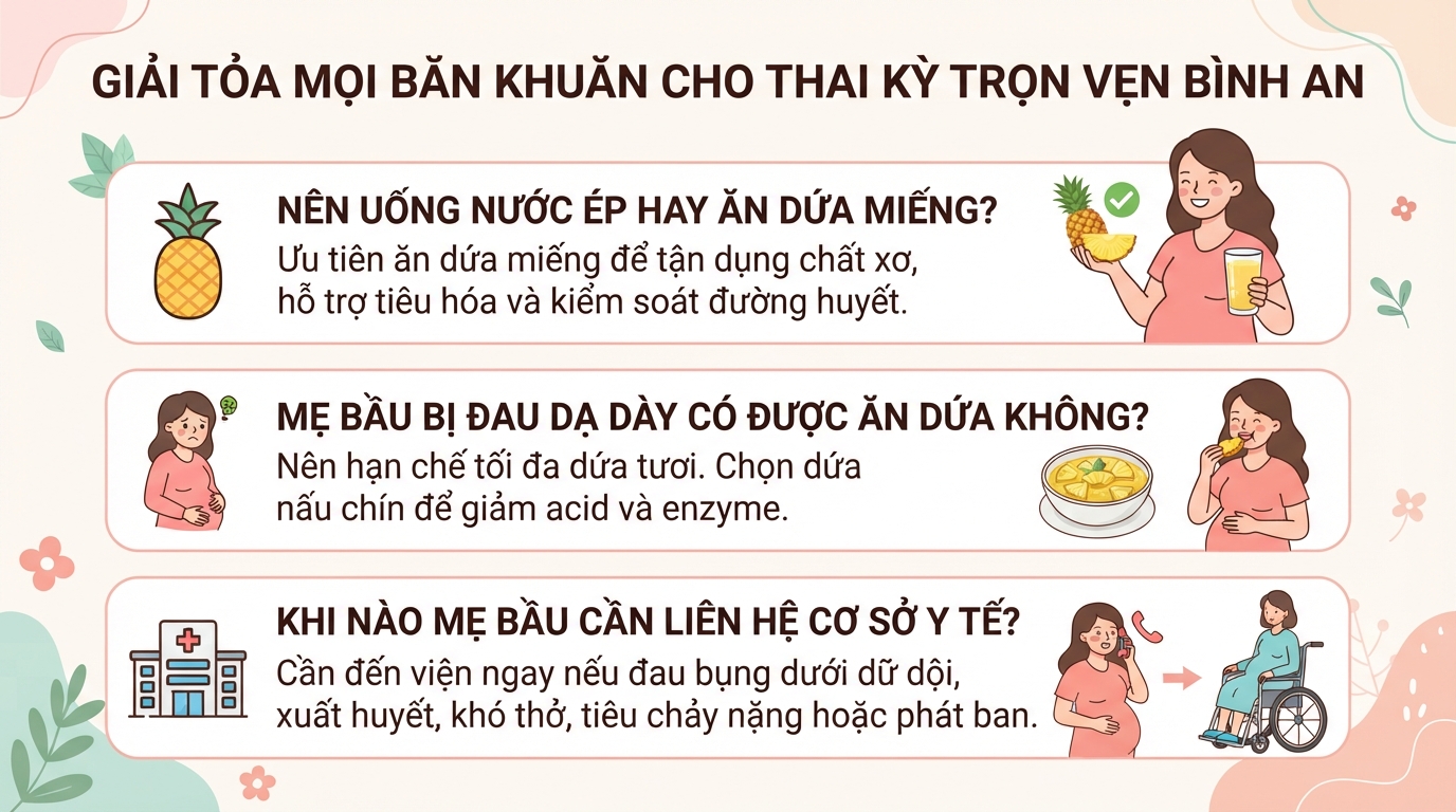 Bầu ăn dứa được không? Lợi ích và lưu ý an toàn cho mẹ