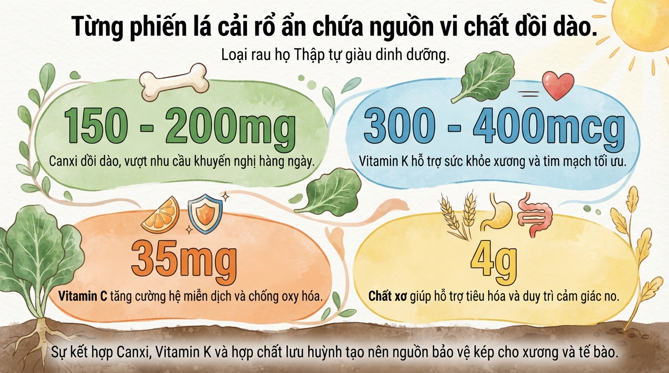 Cải rổ là gì? 7 tác dụng của rau cải rổ với sức khỏe và lưu ý khi dùng