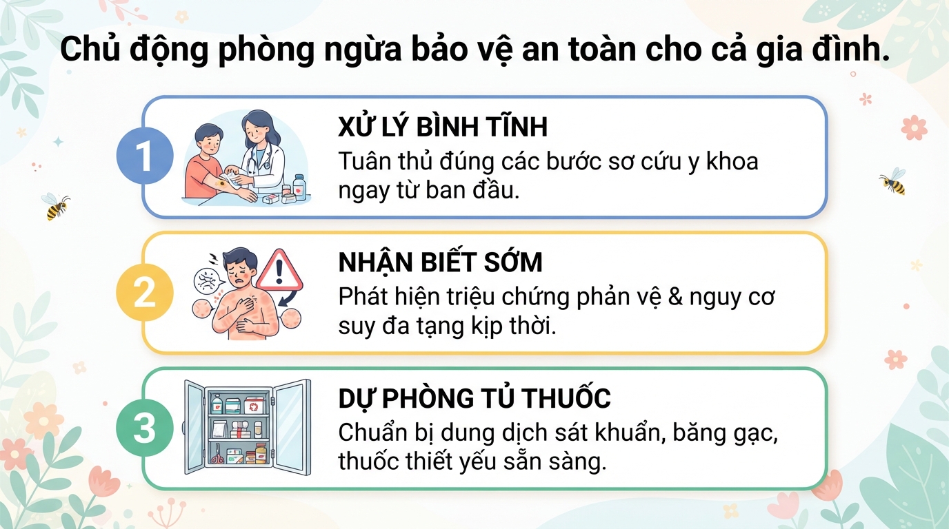 Bị ong bắp cày đốt có độc không? Cách sơ cứu an toàn