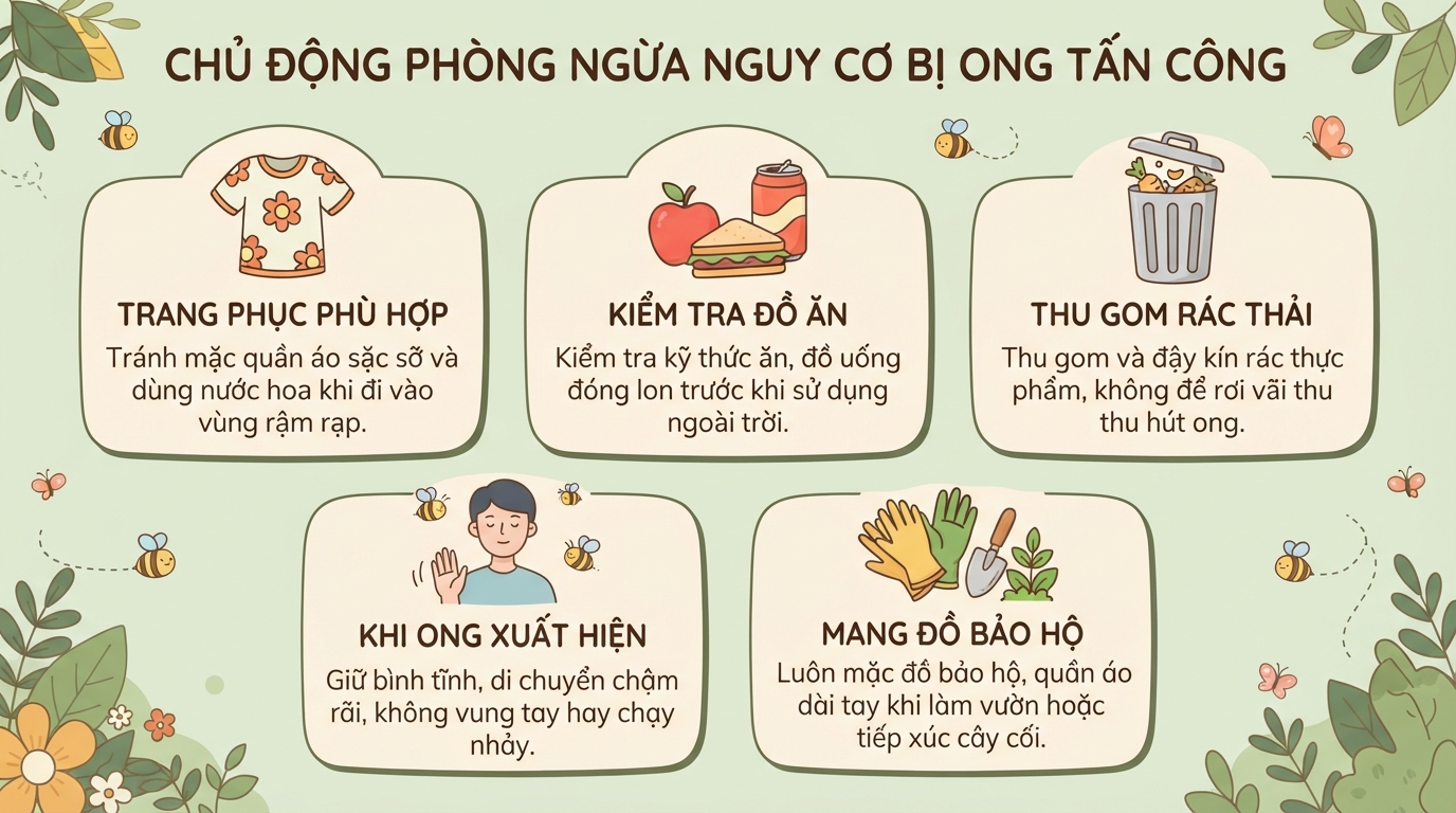 Bị ong đốt nên làm gì? Cách sơ cứu và xử lý vết thương hiệu quả tại nhà