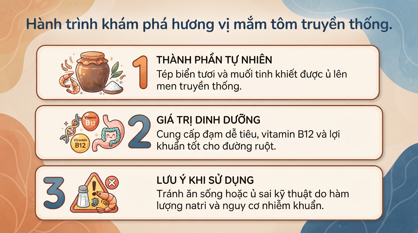Mắm tôm làm từ gì? Giá trị dinh dưỡng và 4 lưu ý khi ăn