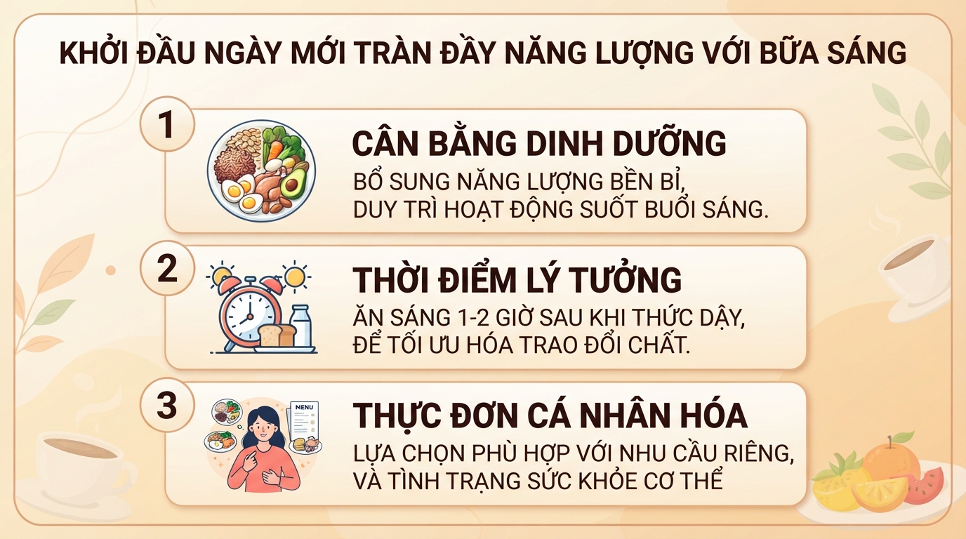 Gợi ý các món ăn sáng lành mạnh giúp bạn tràn đầy năng lượng mỗi ngày