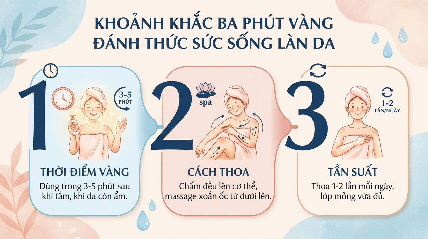 Body lotion là gì? Công dụng, cách phân biệt và cách dùng đúng cách