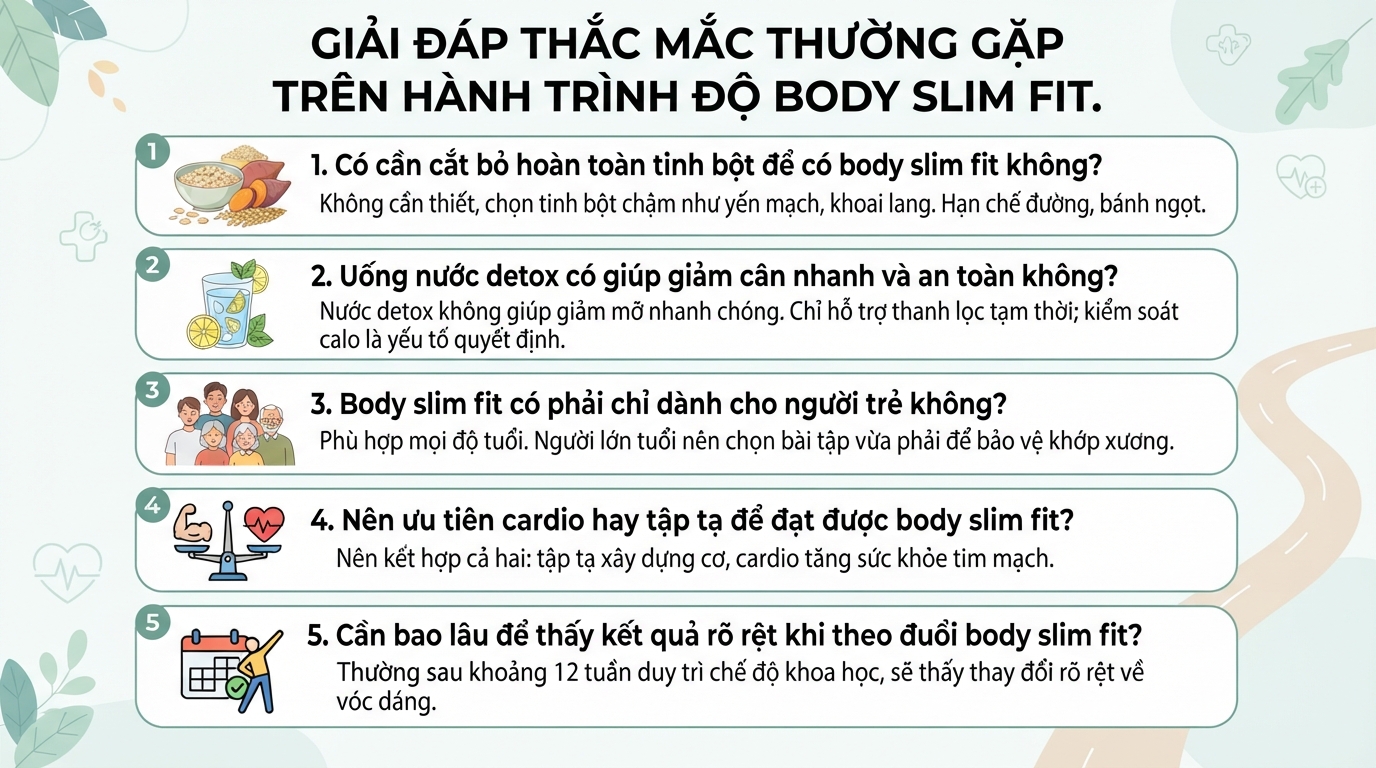 Body slim fit là gì? Cách giữ dáng thon gọn khoa học và bền vững