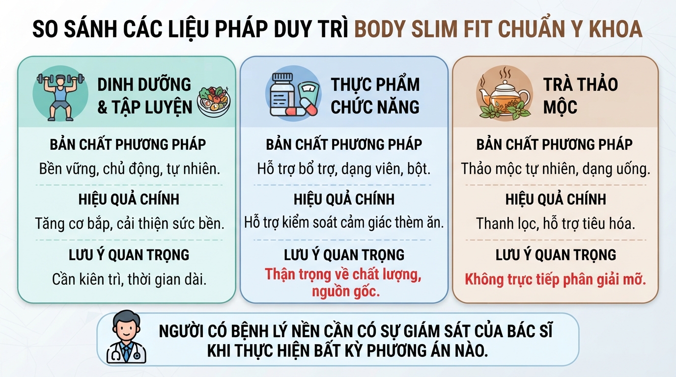 Body slim fit là gì? Cách giữ dáng thon gọn khoa học và bền vững
