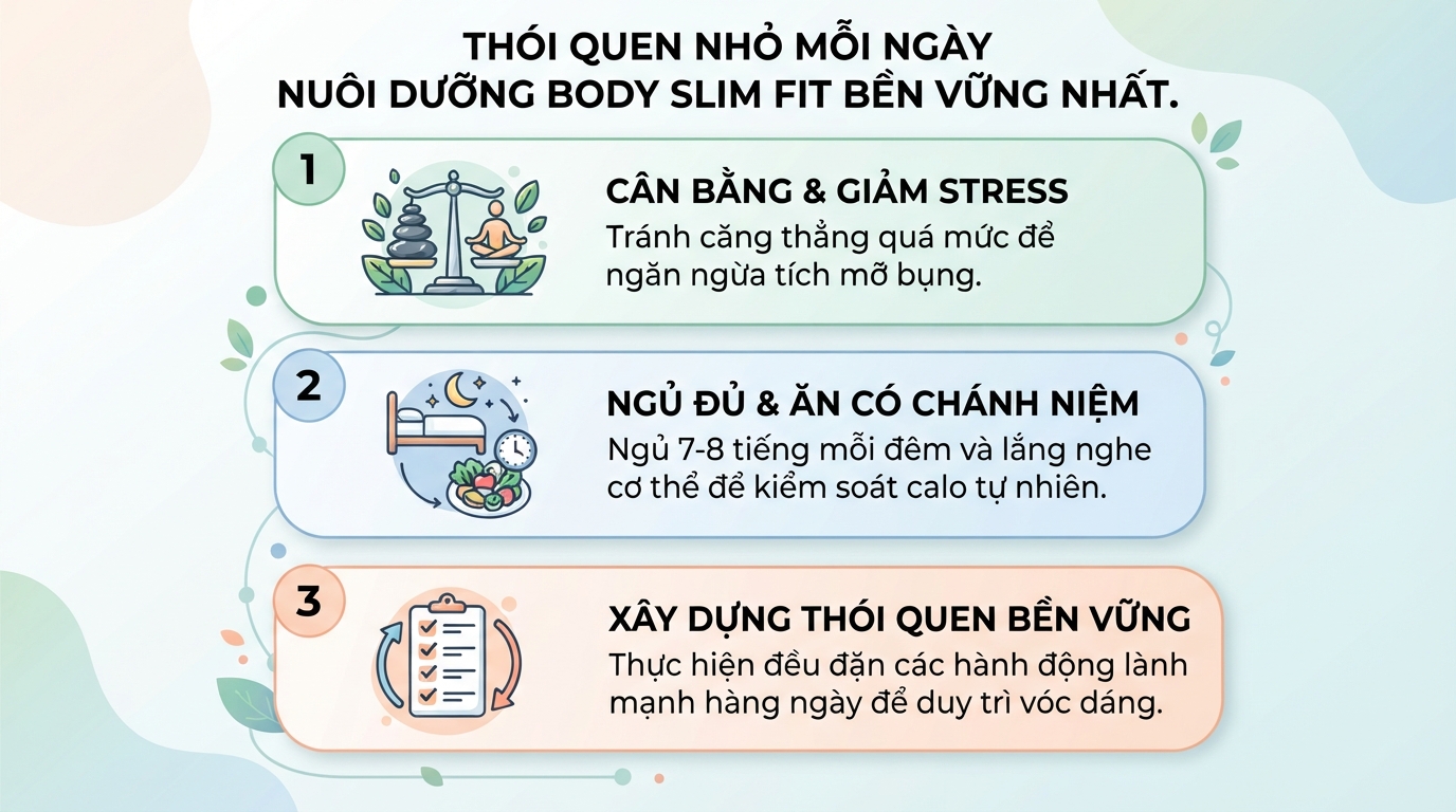 Body slim fit là gì? Cách giữ dáng thon gọn khoa học và bền vững