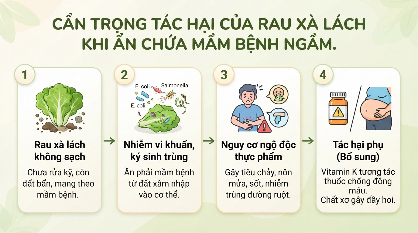 Ăn rau xà lách sống có tốt không? Lợi ích và lưu ý để tránh ngộ độc