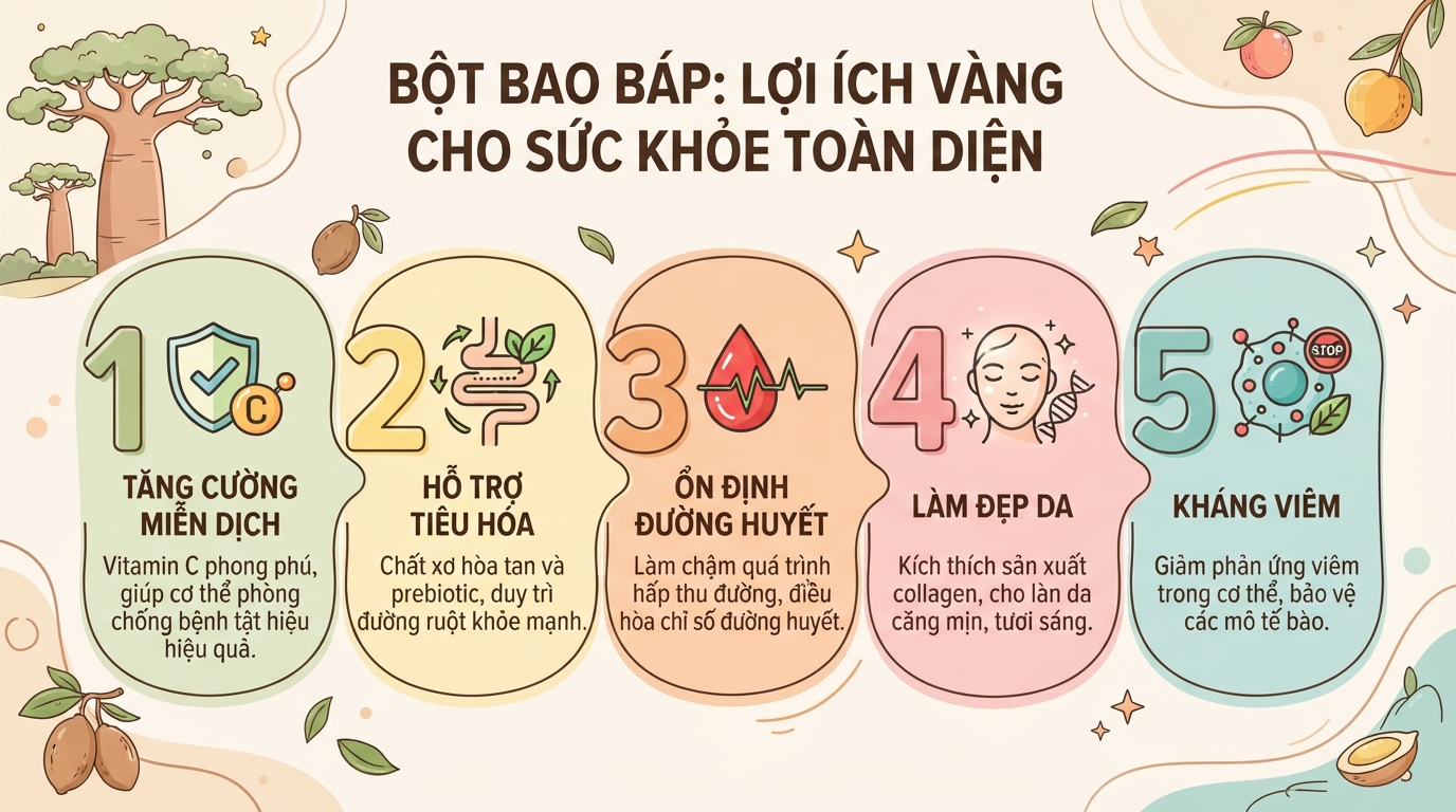 Cây bao báp là gì? 6 công dụng của cây baobab với sức khỏe