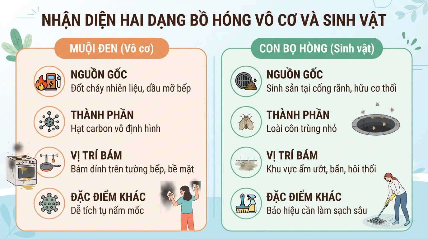 Cách đuổi bồ hóng, diệt bọ hóng hiệu quả để bảo vệ sức khỏe gia đình