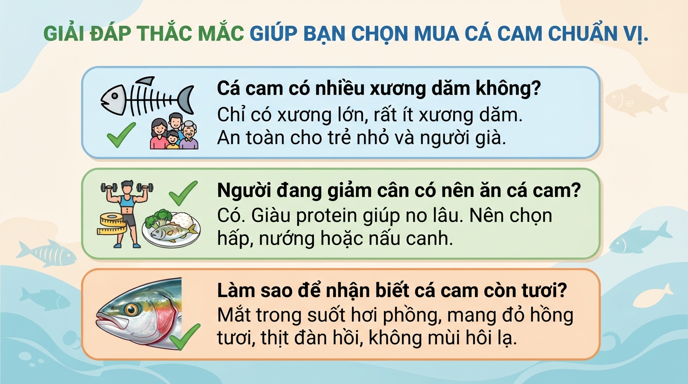 Cá cam: Giá trị dinh dưỡng và cách chế biến món ngon dễ làm