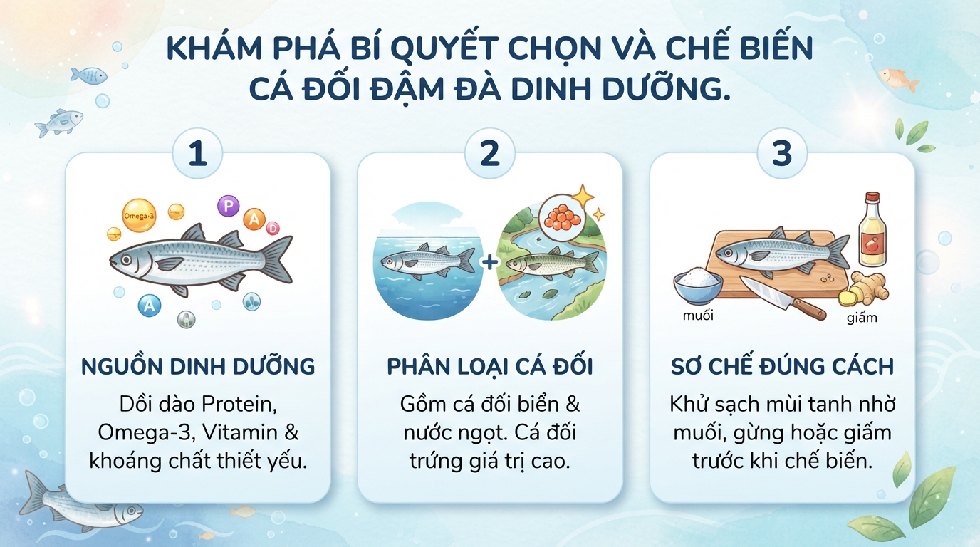 Cá đối là cá gì? Giá trị dinh dưỡng và 4 món ngon dễ làm