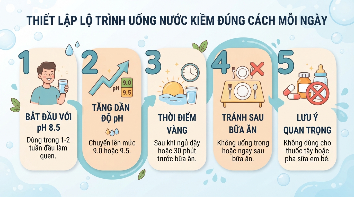 Nước ion kiềm là gì? Tác dụng và cách uống đúng, an toàn