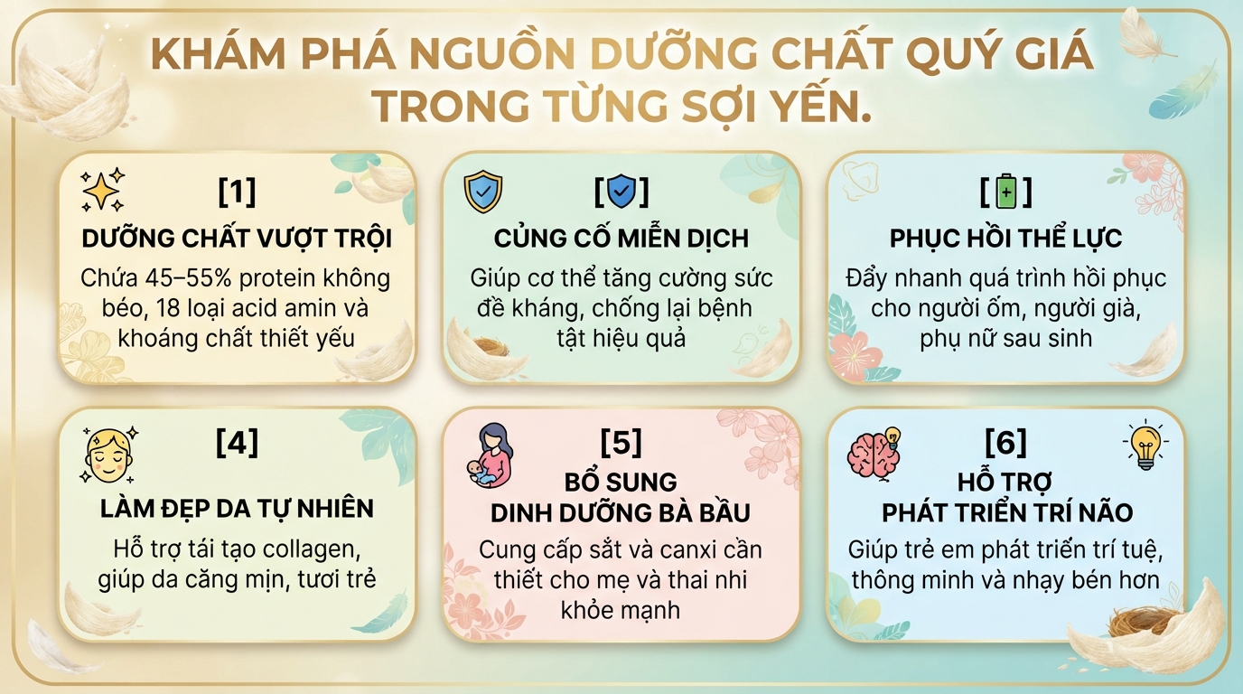 Yến chưng: Công dụng, cách chưng đường phèn và lưu ý sử dụng
