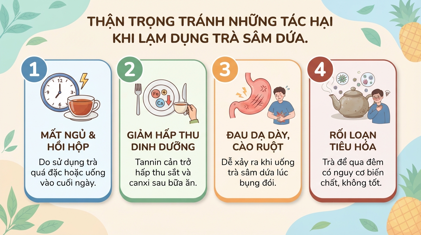 Trà sâm dứa: Thành phần, tác dụng và cách uống đúng giúp mát gan