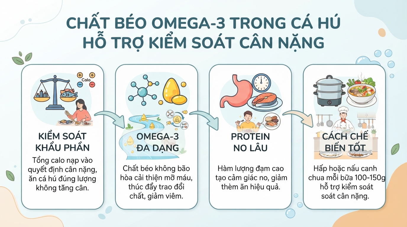 Cá hú bao nhiêu calo? Giá trị dinh dưỡng và cách ăn hợp lý