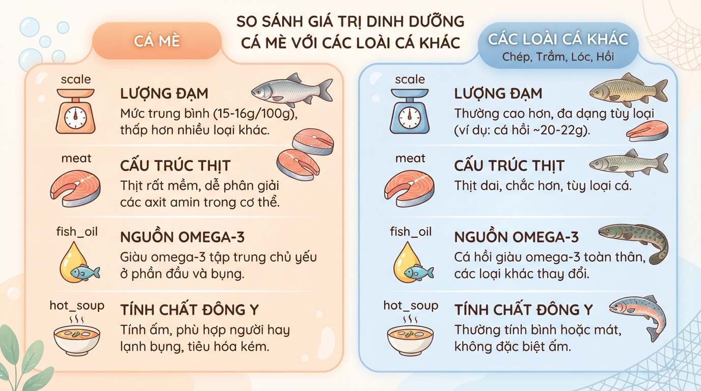 Ăn cá mè có tốt không? Giá trị dinh dưỡng và lưu ý khi ăn
