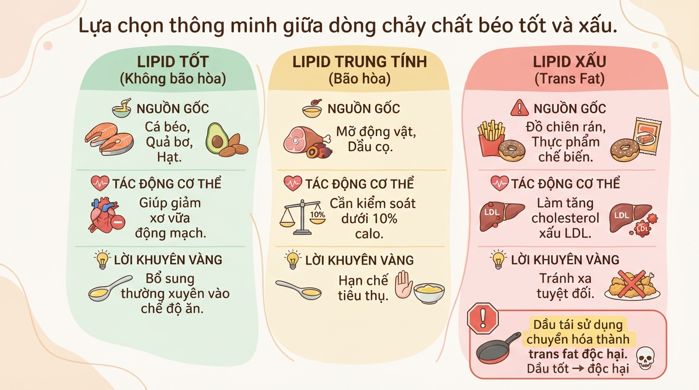 Chất béo là gì? Phân loại, vai trò và cách bổ sung tốt cho sức khỏe