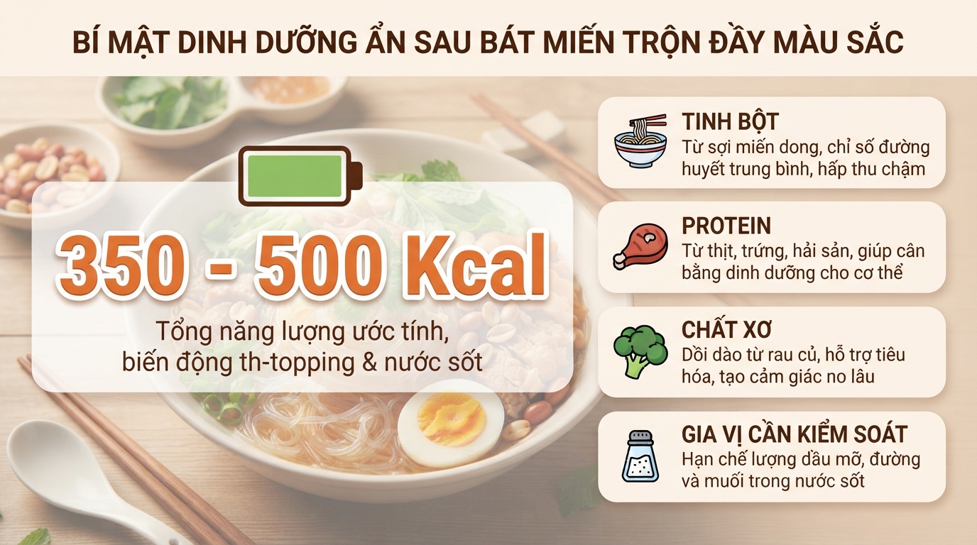 Cách làm miến trộn chua ngọt thơm ngon, cân bằng dinh dưỡng