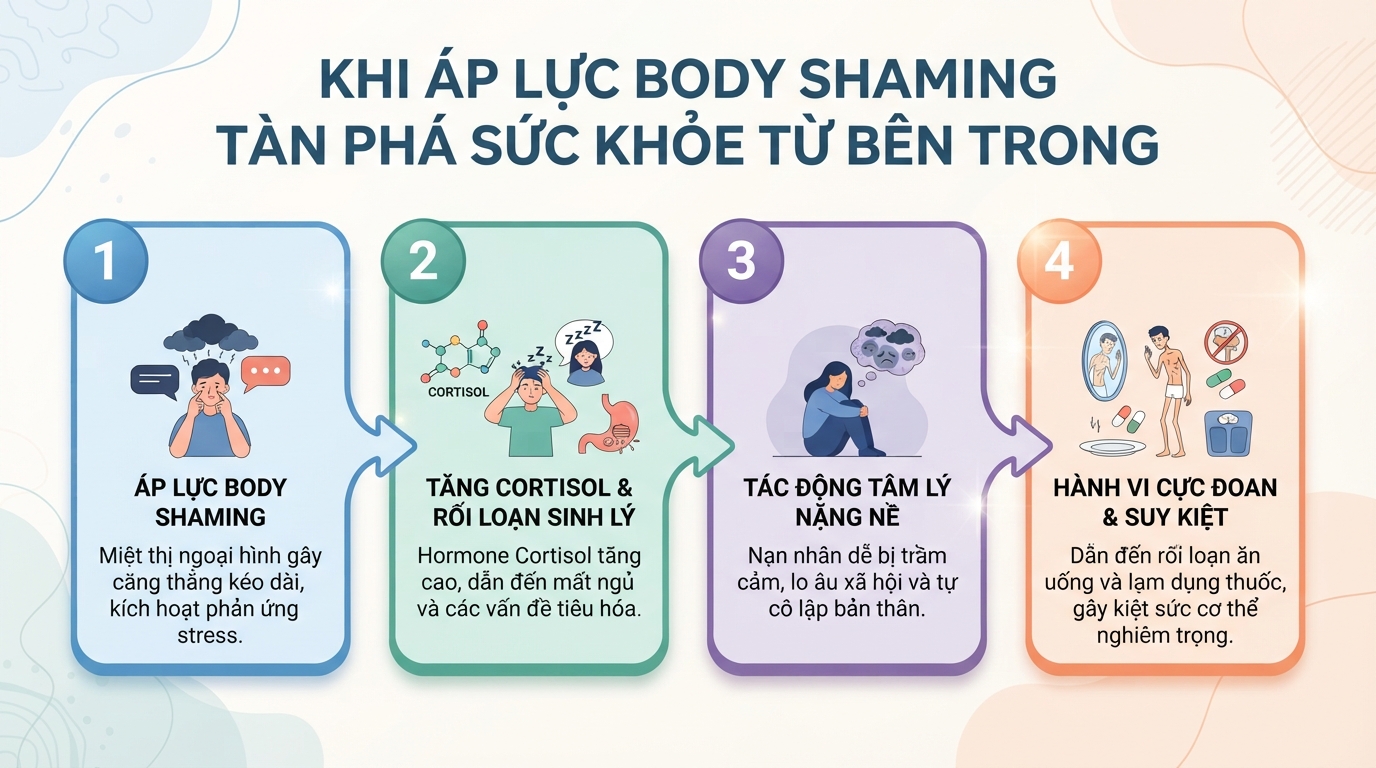 Body shaming là gì? Dấu hiệu và cách vượt qua mặc cảm ngoại hình