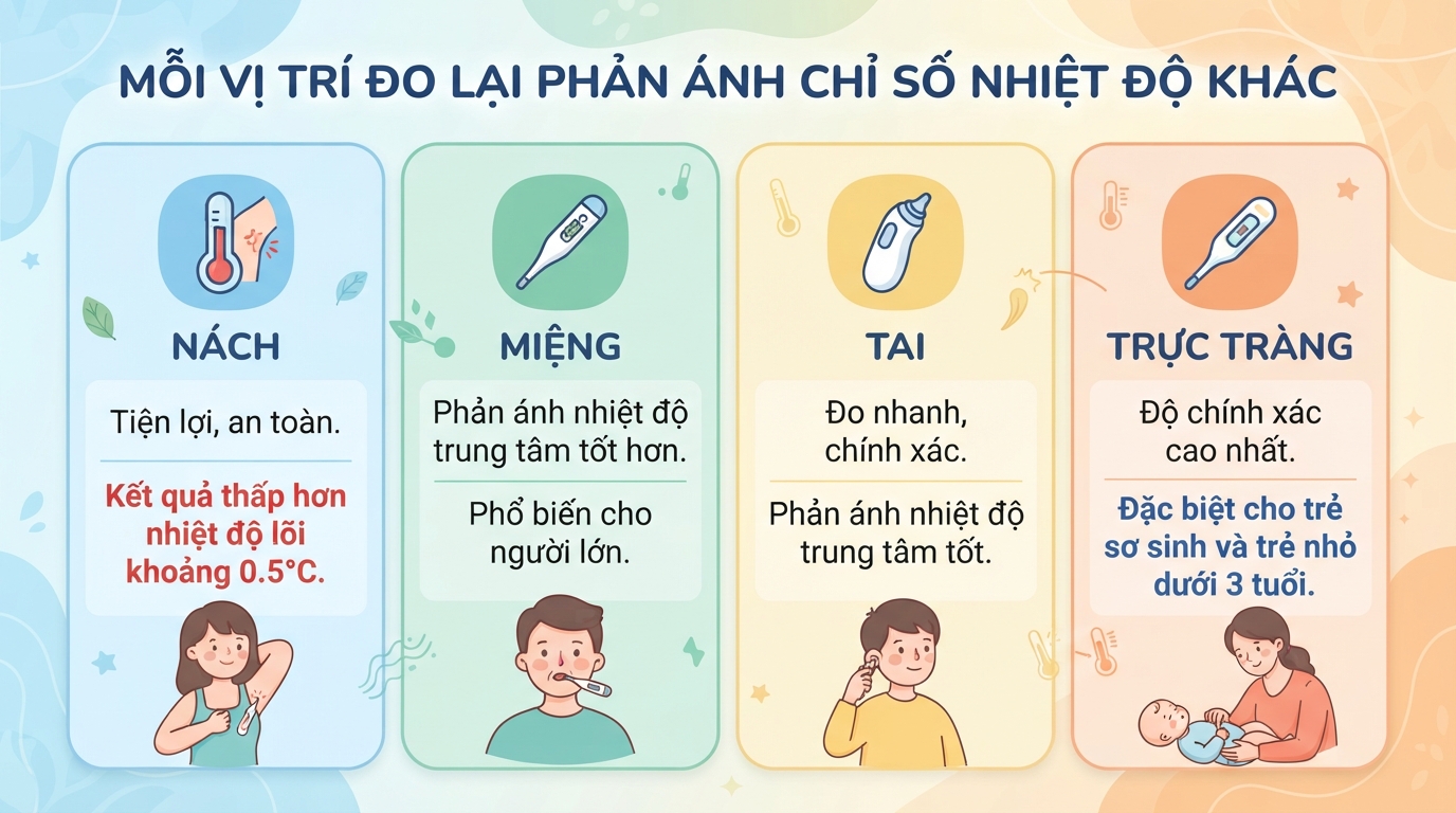 Thân nhiệt bình thường là bao nhiêu độ? Cách đo nhiệt độ cơ thể chuẩn