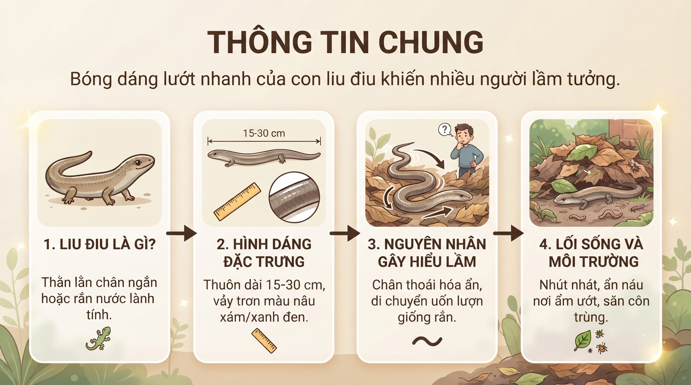 Rắn liu điu có độc không? Đặc điểm nhận dạng và cách xử trí vết cắn