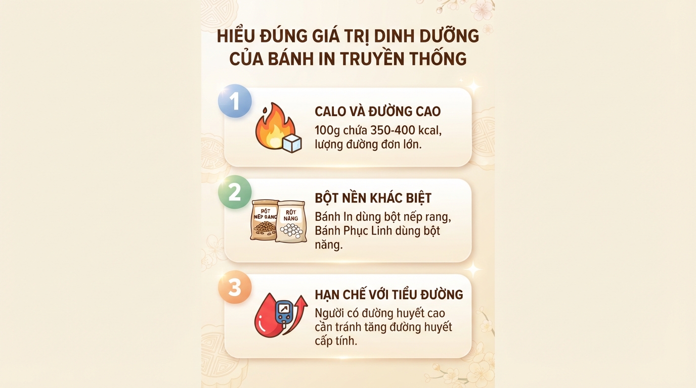 Bánh in bao nhiêu calo? Giá trị dinh dưỡng, lưu ý sử dụng