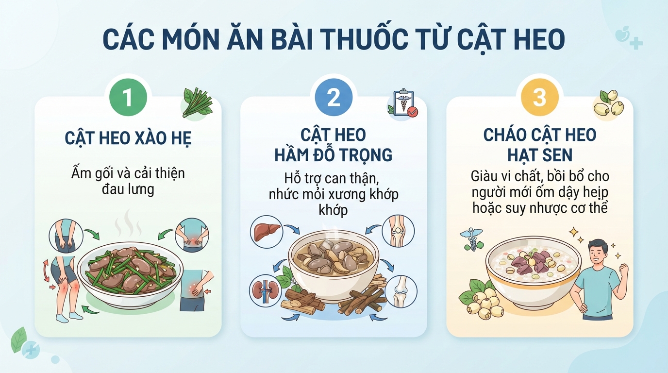 Các món ăn bài thuốc từ cật heo giúp tăng cường sức khỏe và hỗ trợ cải thiện sinh lực.