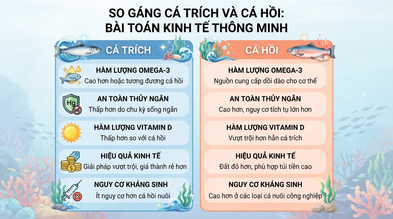 Cá trích: Dinh dưỡng, 7 lợi ích cho sức khỏe và lưu ý khi dùng