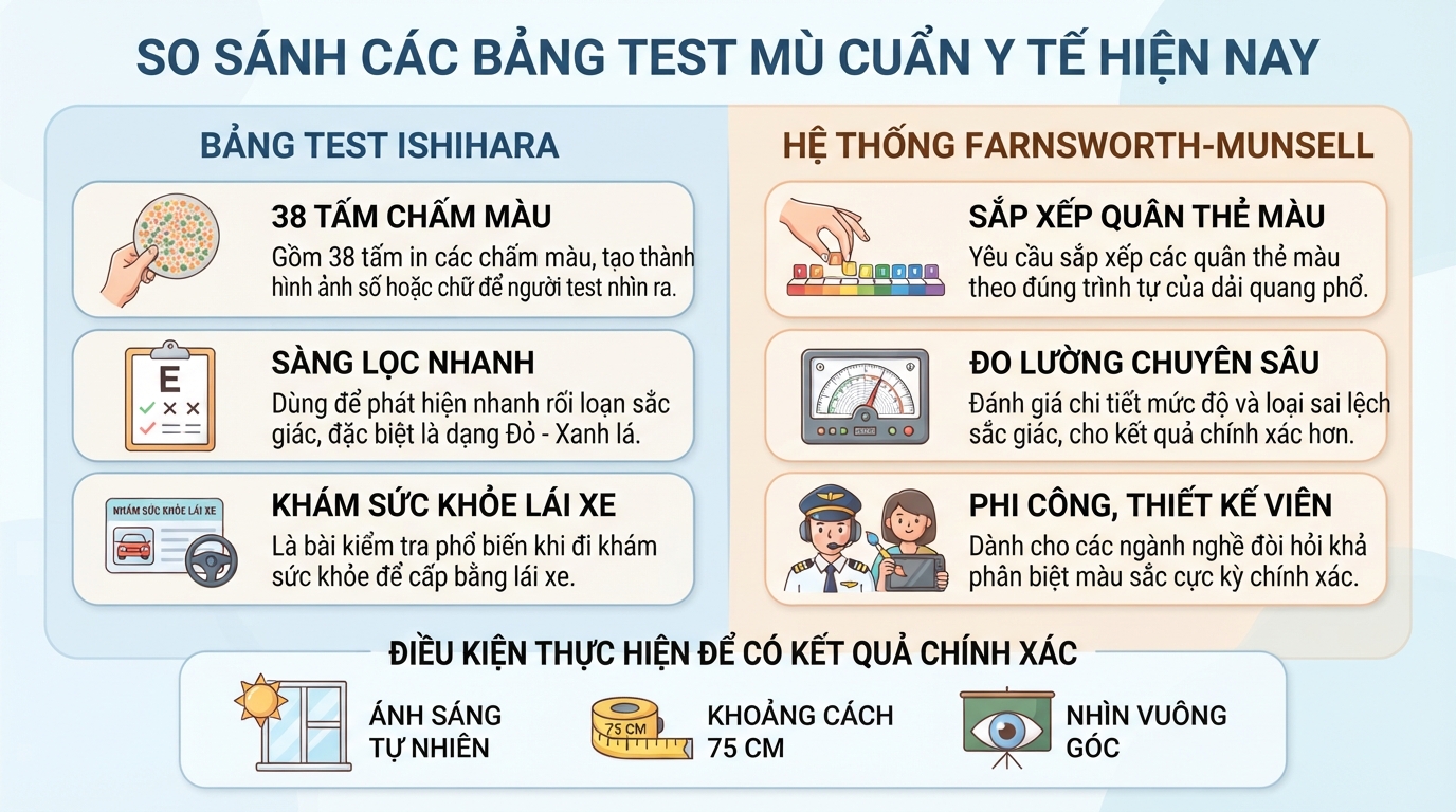 Test mù màu: Hướng dẫn kiểm tra khả năng phân biệt màu sắc