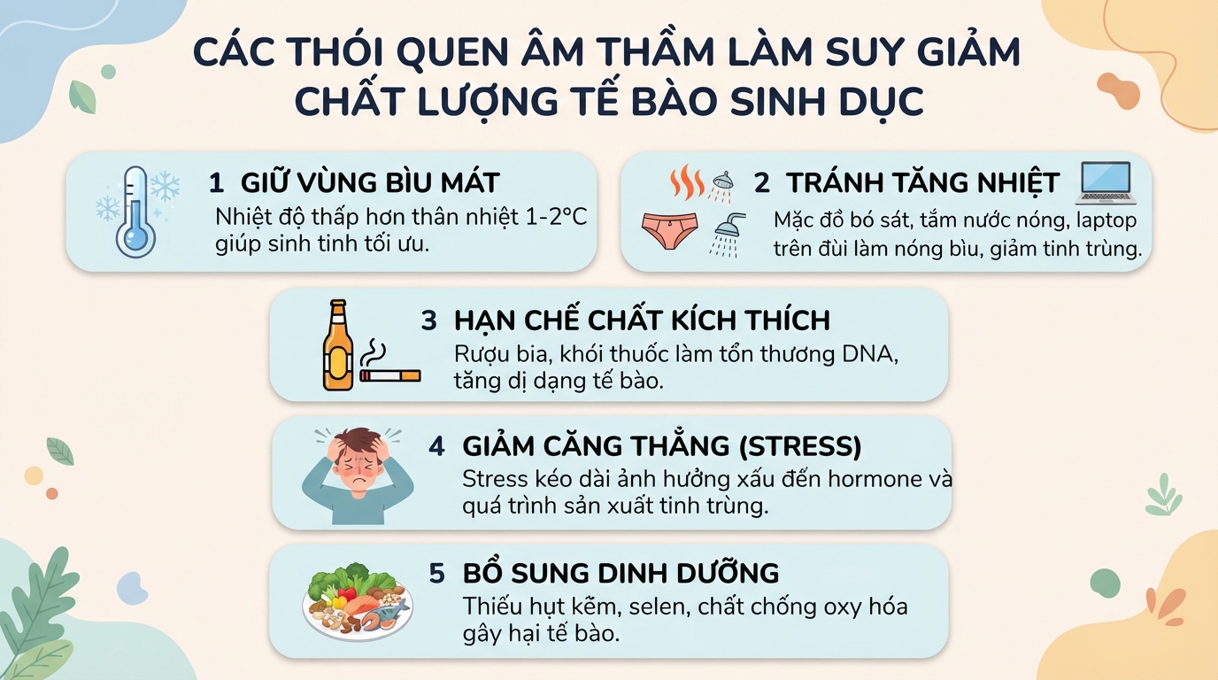 Tinh trùng là gì? Dấu hiệu nhận biết tinh trùng khỏe mạnh ở nam giới