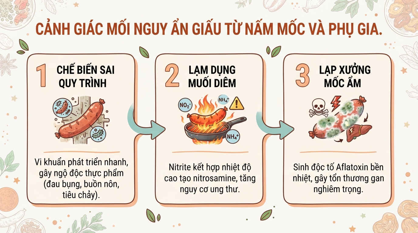 Cách làm lạp xưởng tươi thơm ngon, chuẩn vị và an toàn tại nhà