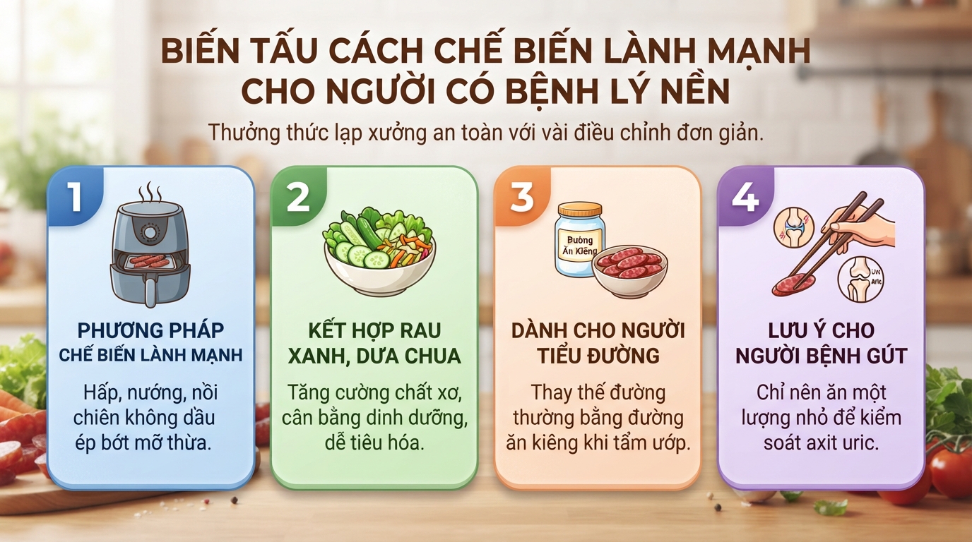 Cách làm lạp xưởng tươi thơm ngon, chuẩn vị và an toàn tại nhà