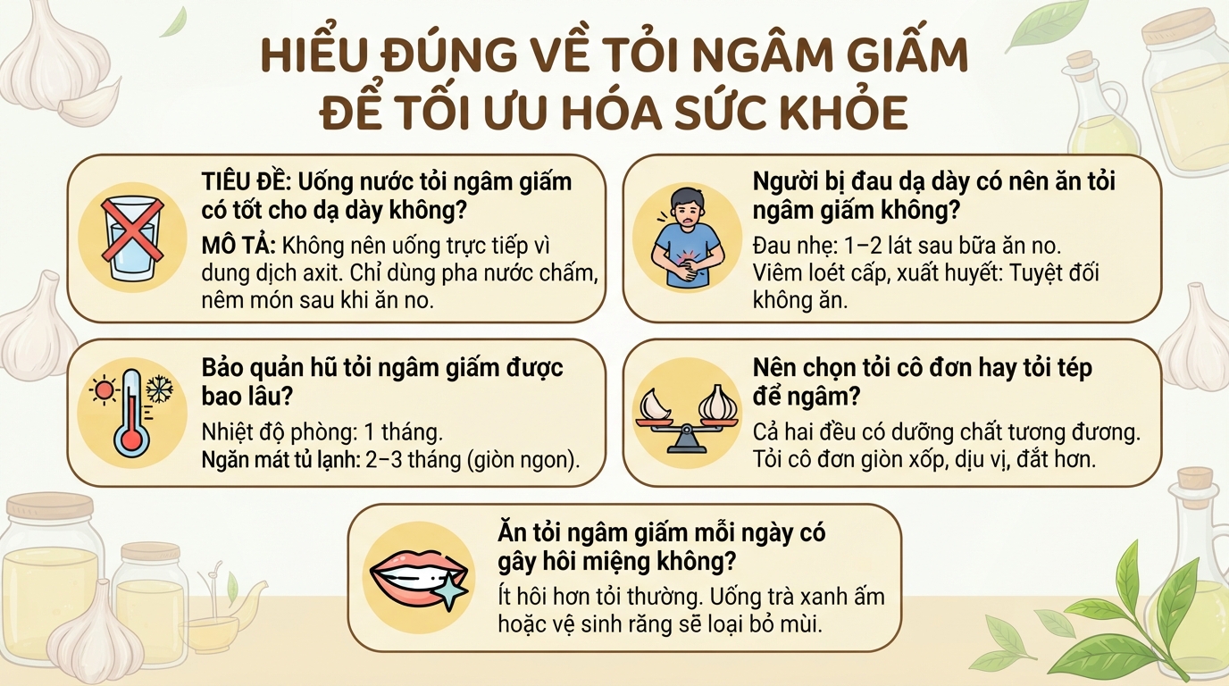 Tỏi ngâm giấm có tác dụng gì? Cách ngâm trắng giòn, không bị xanh
