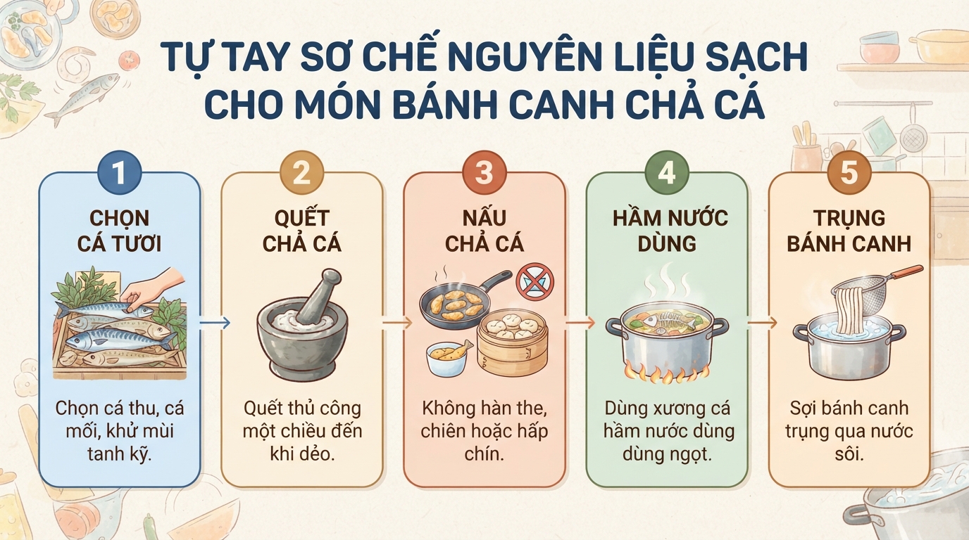 Cách nấu bánh canh chả cá Nha Trang ngon, tốt cho tim mạch